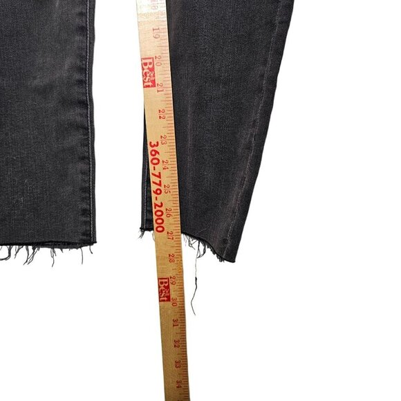 Madewell Curvy High-Rise Skinny Jeans W26 Black Distressed Denim Size 26 - Picture 11 of 15